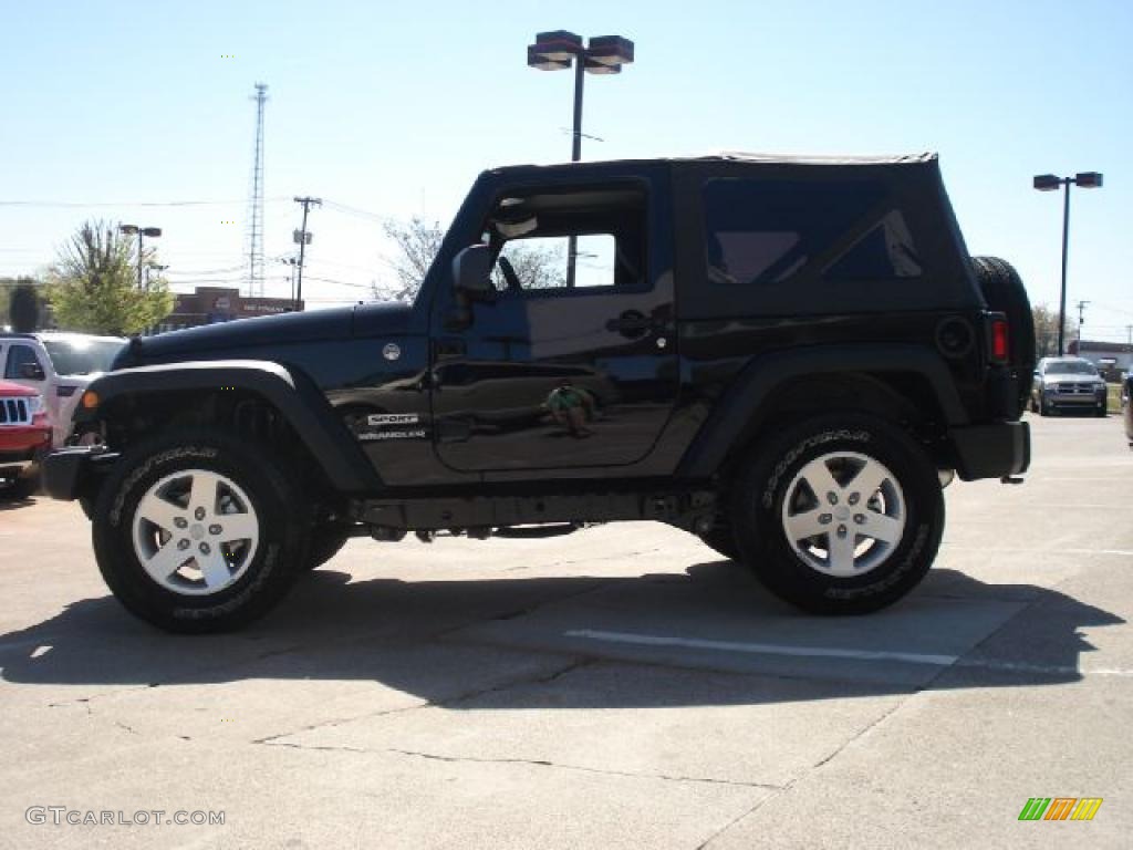 2011 Wrangler Sport S 4x4 - Black / Black photo #6