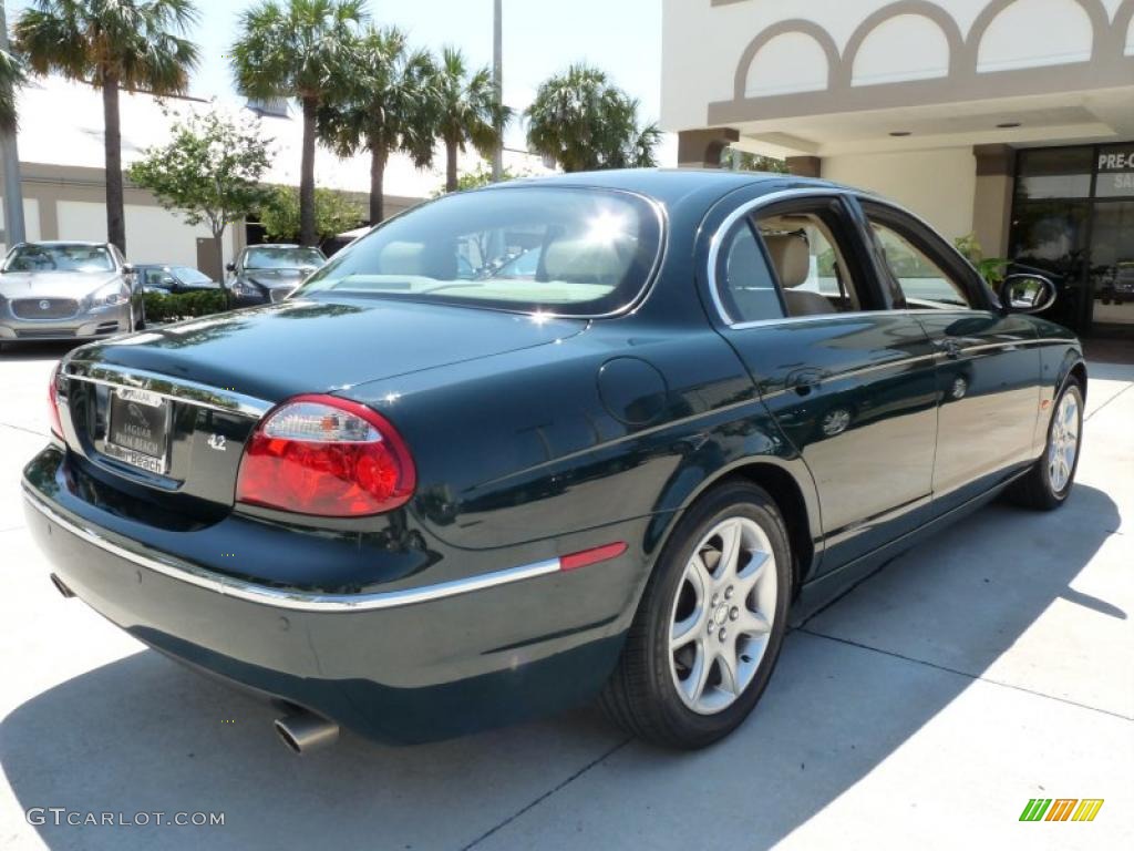 2005 S-Type 4.2 - British Racing Green / Ivory photo #7