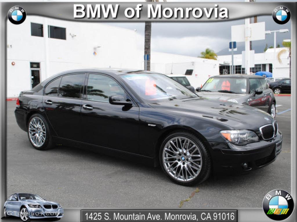 2008 7 Series 750i Sedan - Jet Black / Black photo #1