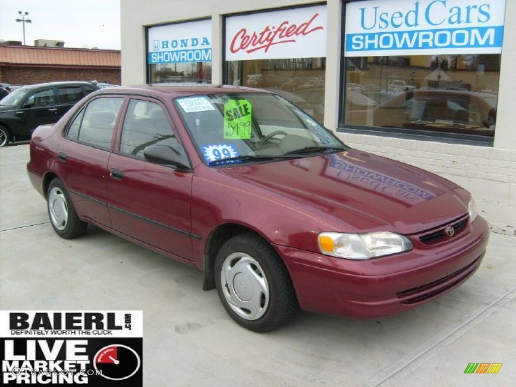 1999 Corolla VE - Venetian Red Pearl / Pebble Beige photo #1