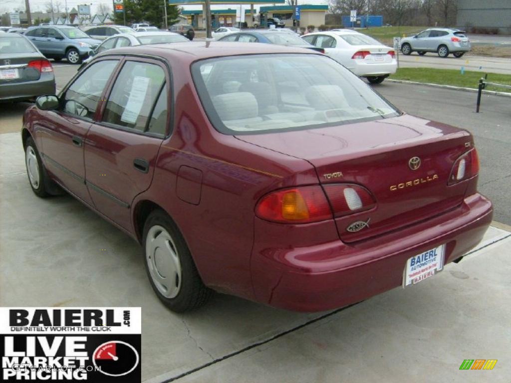 1999 Corolla VE - Venetian Red Pearl / Pebble Beige photo #4