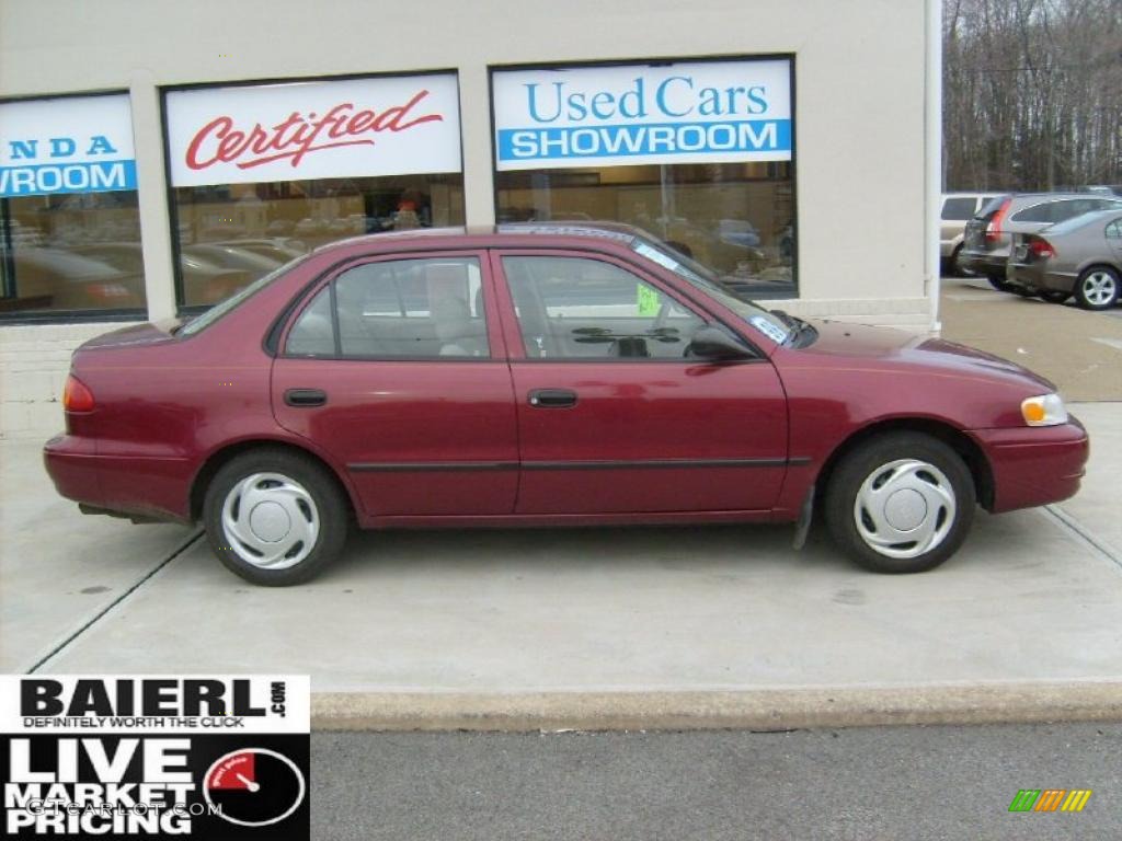 1999 Corolla VE - Venetian Red Pearl / Pebble Beige photo #7