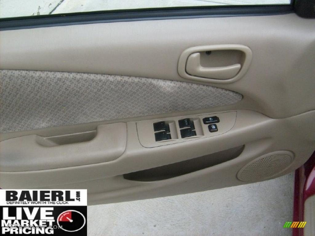1999 Corolla VE - Venetian Red Pearl / Pebble Beige photo #11