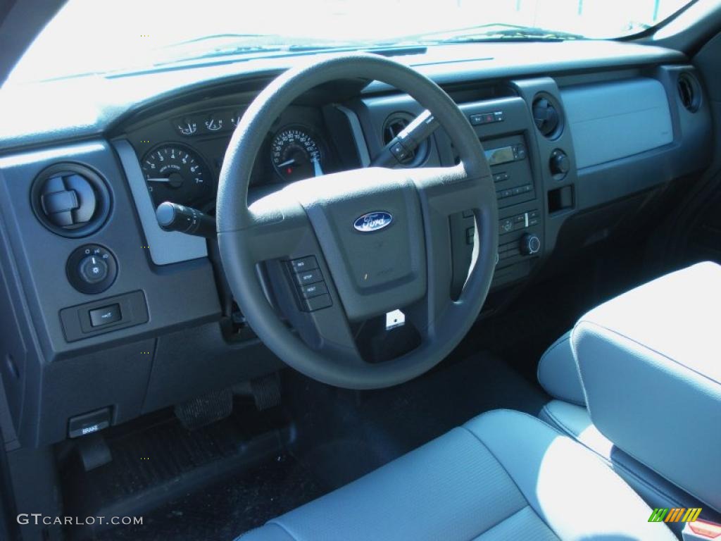 2011 F150 XL Regular Cab - Oxford White / Steel Gray photo #6