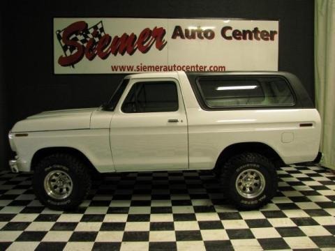 1978 Ford Bronco 4x4 Data, Info and Specs