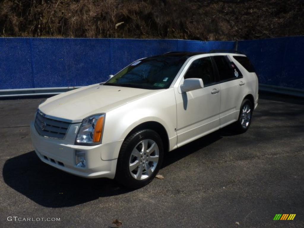 2008 SRX 4 V6 AWD - White Diamond Tricoat / Cashmere/Cocoa photo #1