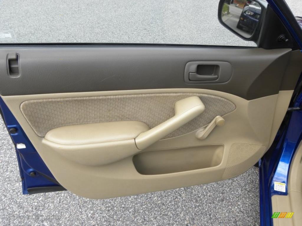 2004 Honda Civic Value Package Sedan Ivory Beige Door Panel Photo #47777832