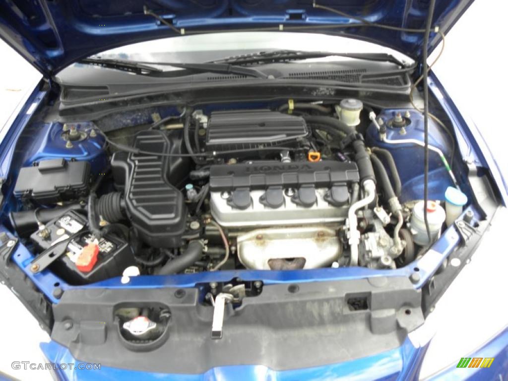 2004 Honda Civic Value Package Sedan 1.7L SOHC 16V VTEC 4 Cylinder Engine Photo #47778063