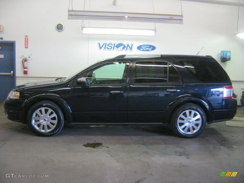 2008 Taurus X Limited AWD - Dark Ink Blue Metallic / Medium Light Stone photo #17