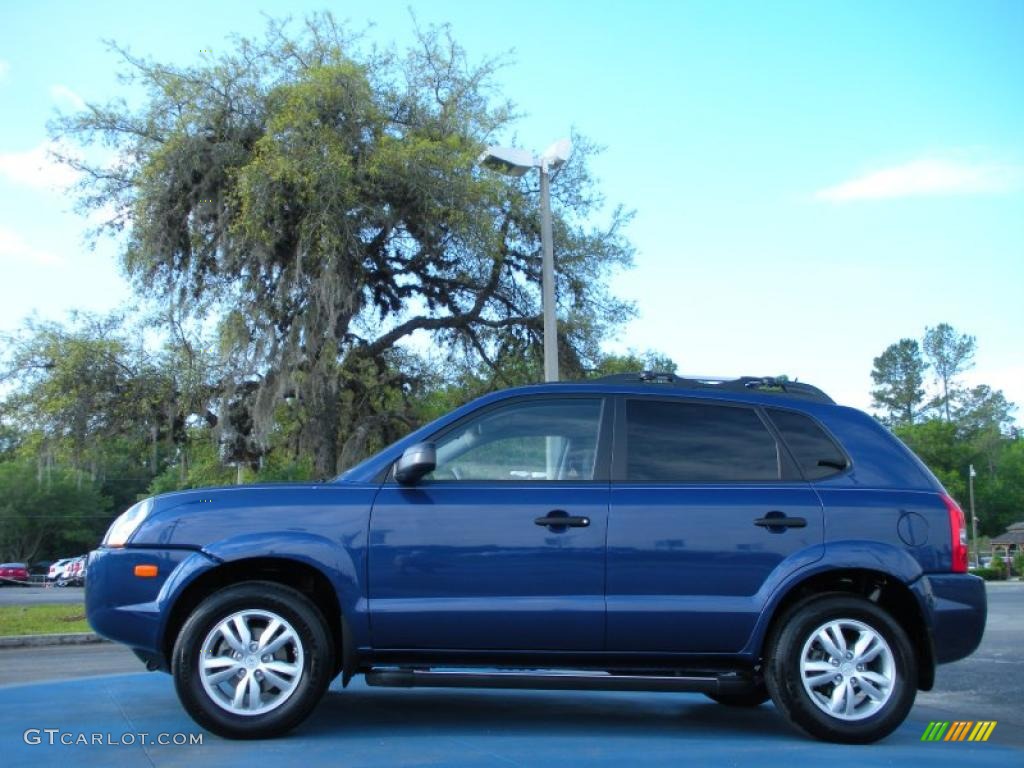 Nautical Blue 2009 Hyundai Tucson GLS Exterior Photo #47778780