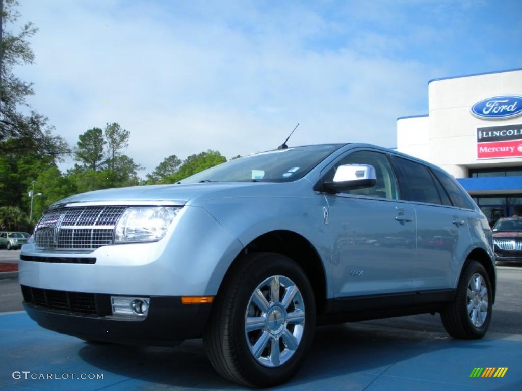 2008 MKX  - Light Ice Blue Metallic / Light Camel photo #1