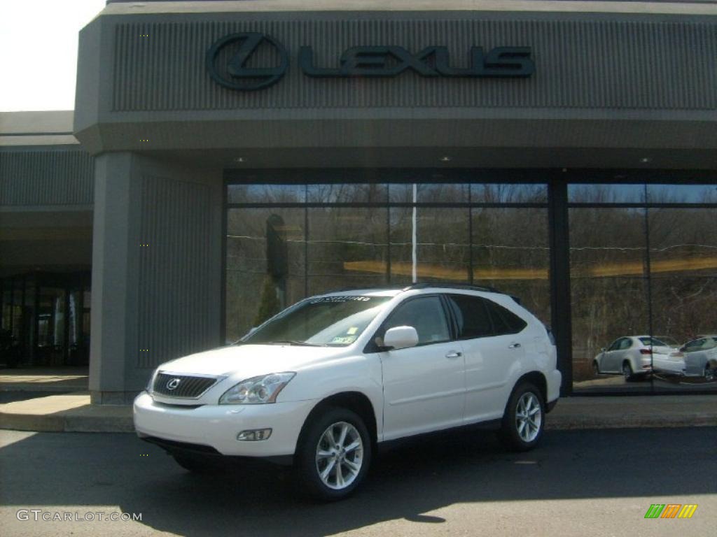 2009 RX 350 AWD - Crystal White Mica / Parchment photo #1