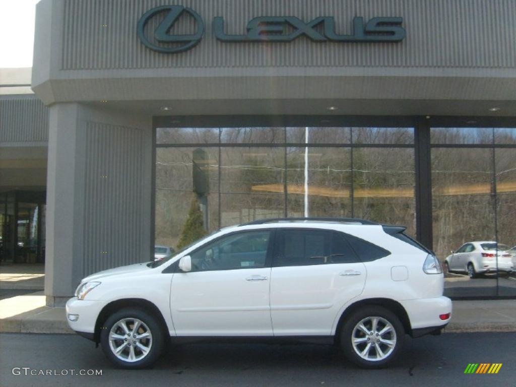 2009 RX 350 AWD - Crystal White Mica / Parchment photo #2