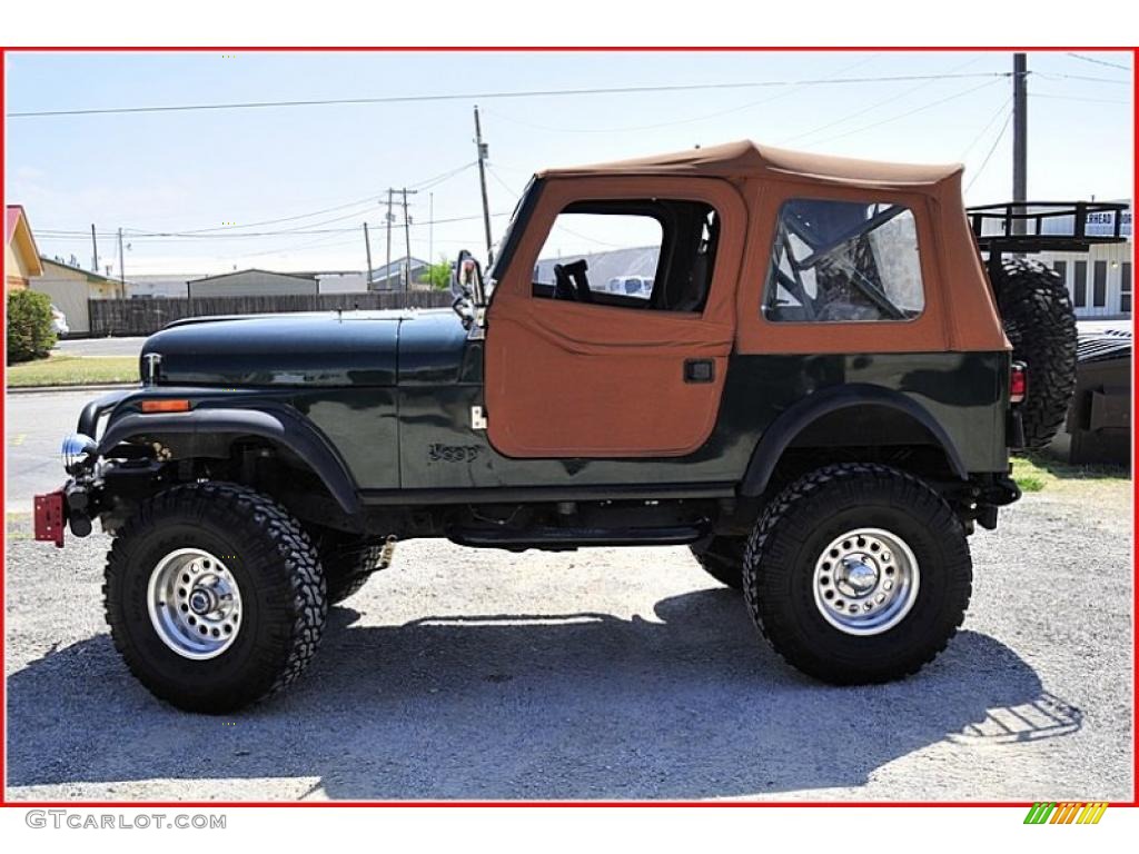 1983 CJ 7 4x4 - Sherwood Green Metallic / Saddle photo #2