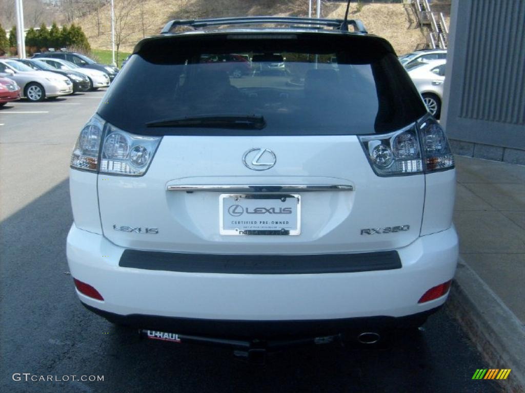 2009 RX 350 AWD - Crystal White Mica / Parchment photo #4