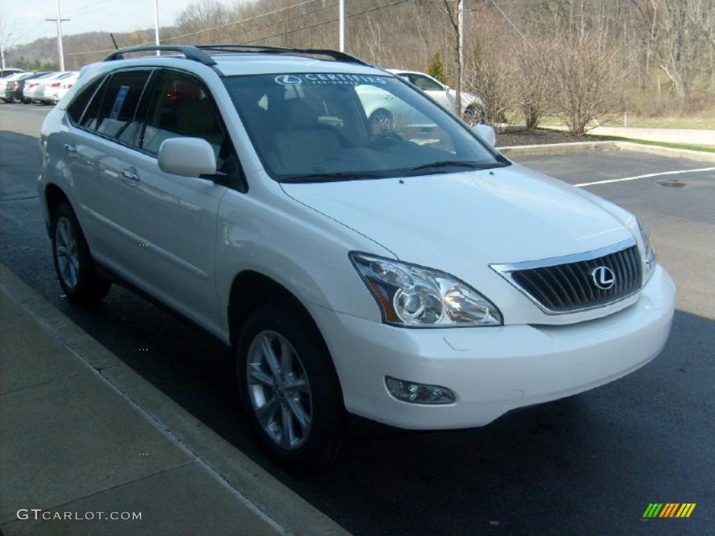 2009 RX 350 AWD - Crystal White Mica / Parchment photo #6