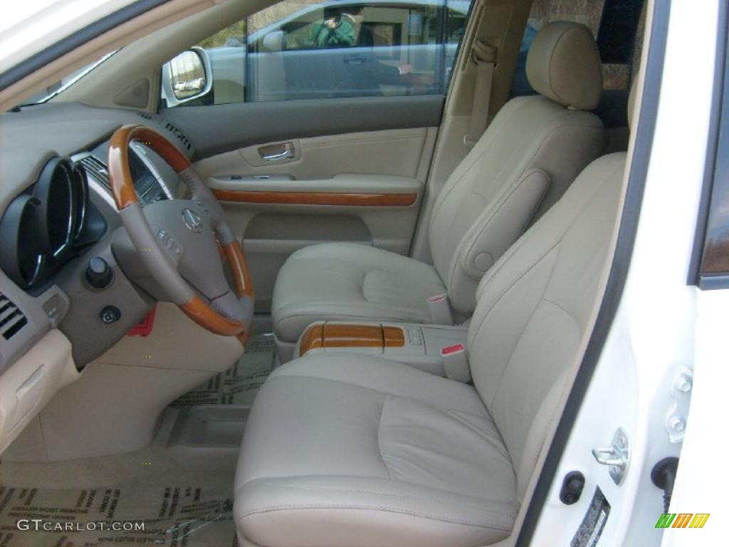 2009 RX 350 AWD - Crystal White Mica / Parchment photo #9
