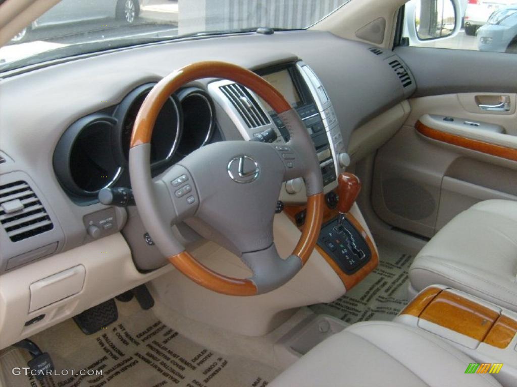 2009 RX 350 AWD - Crystal White Mica / Parchment photo #10