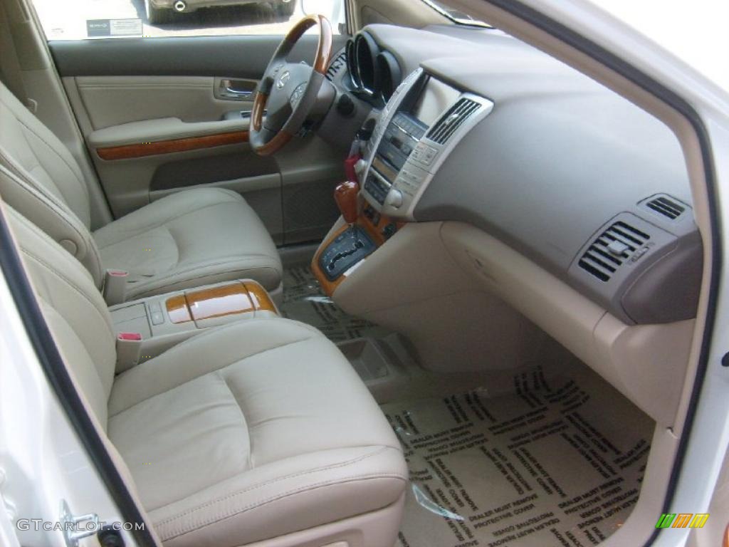 2009 RX 350 AWD - Crystal White Mica / Parchment photo #16
