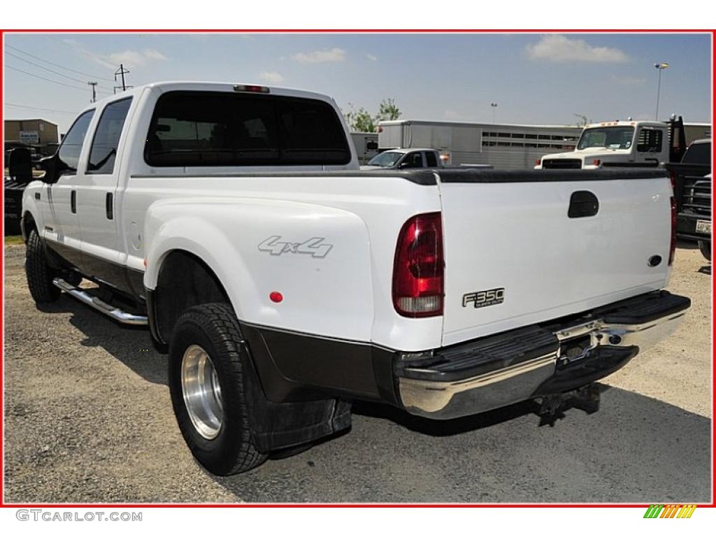 2003 F350 Super Duty XLT Crew Cab 4x4 Dually - Oxford White / Dark Flint photo #5