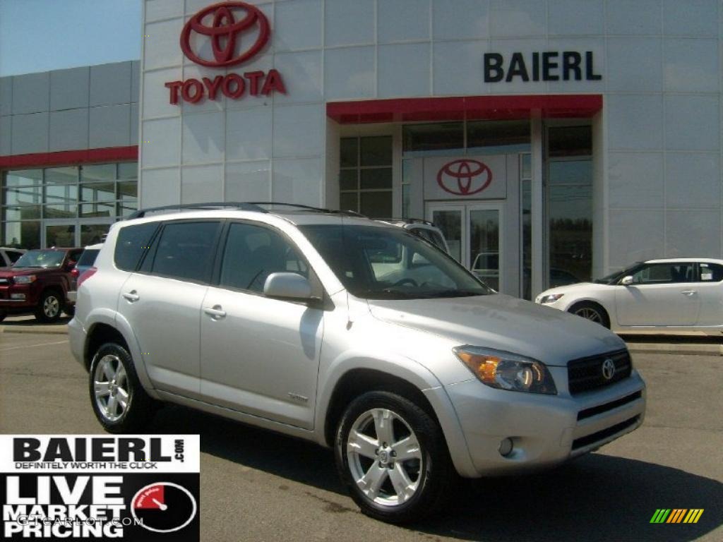 2007 RAV4 Sport 4WD - Classic Silver Metallic / Dark Charcoal photo #1