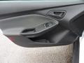 Charcoal Black 2012 Ford Focus S Sedan Door Panel