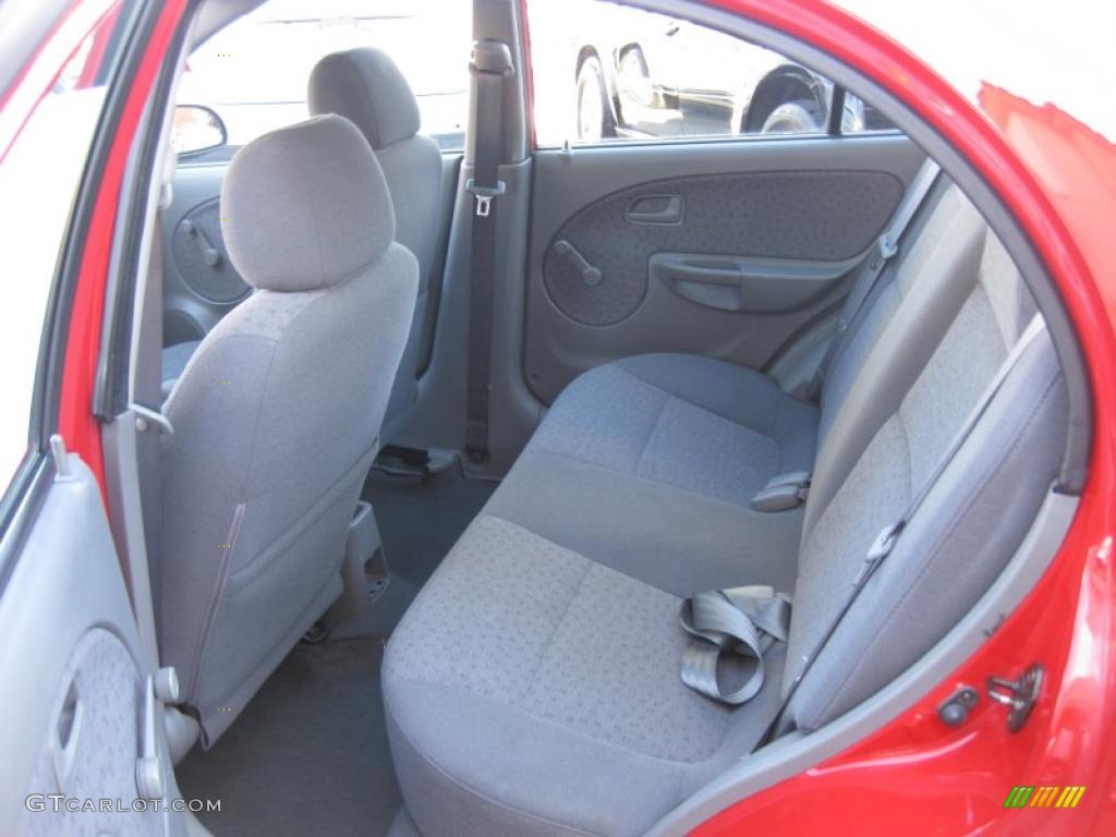 Gray Interior 2004 Kia Rio Sedan Photo #47785119