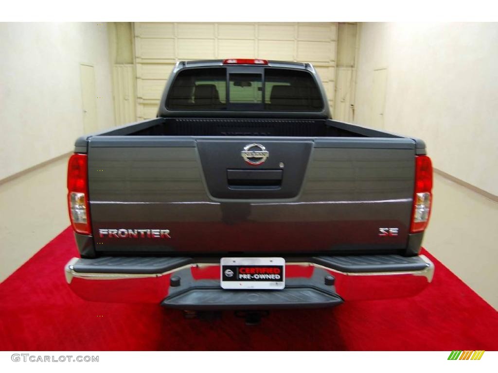 2008 Frontier SE V6 King Cab - Storm Grey / Graphite photo #5