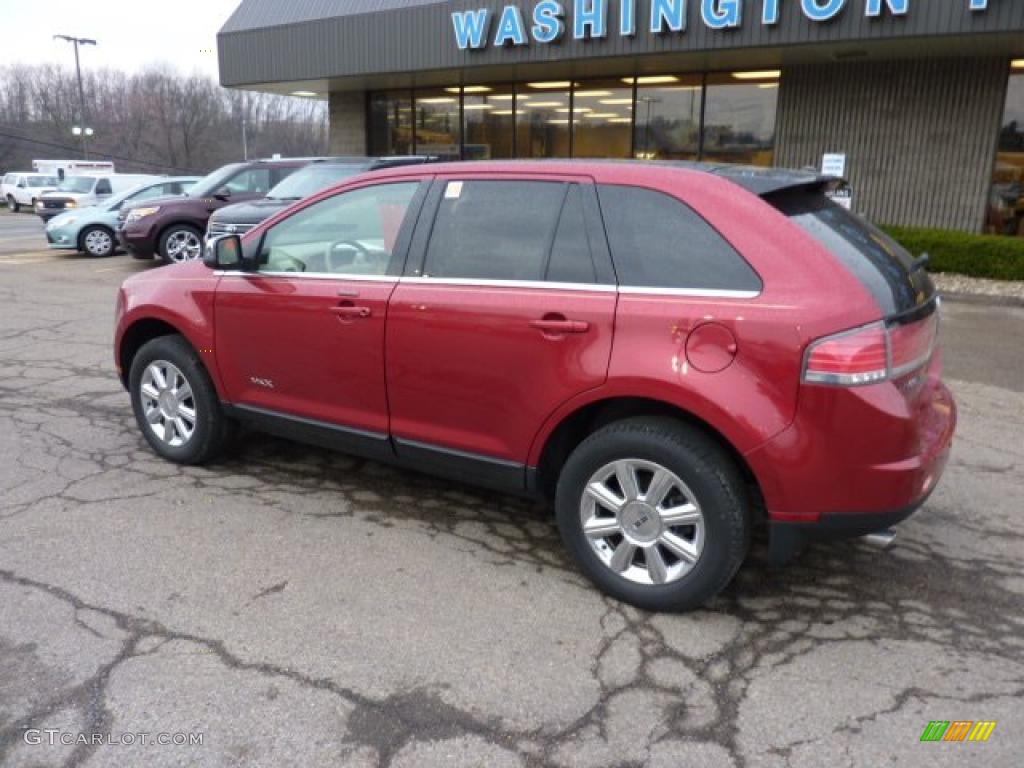 2007 MKX AWD - Vivid Red Metallic / Medium Camel photo #2