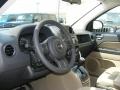 Dark Slate Gray/Light Pebble Beige 2011 Jeep Compass 2.4 Latitude 4x4 Steering Wheel