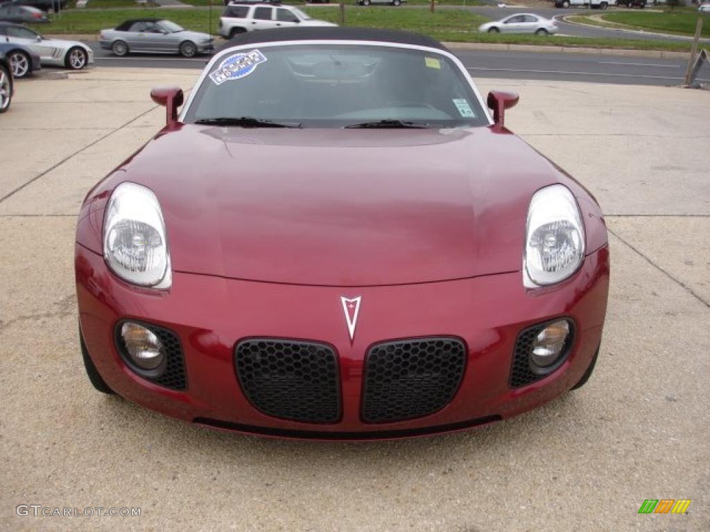 2009 Solstice GXP Roadster - Wicked Ruby Red / Ebony photo #2