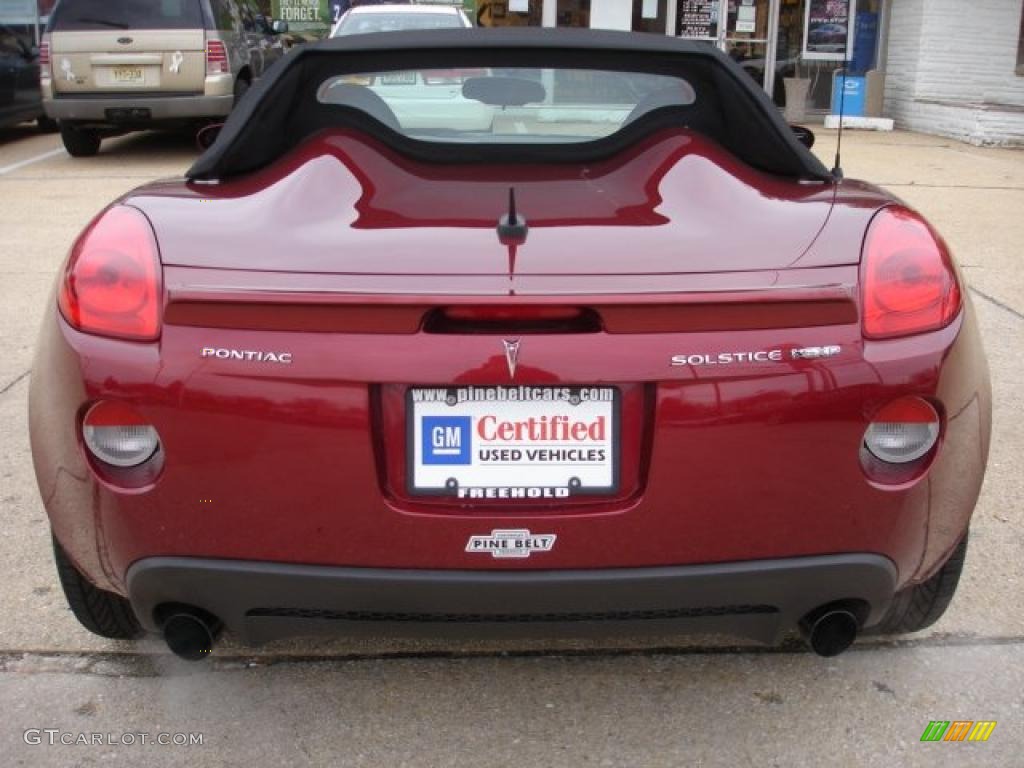 2009 Solstice GXP Roadster - Wicked Ruby Red / Ebony photo #5