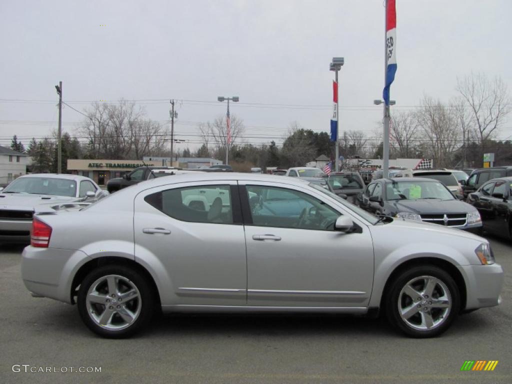 2008 Avenger R/T AWD - Bright Silver Metallic / Dark Slate Gray/Light Graystone photo #5