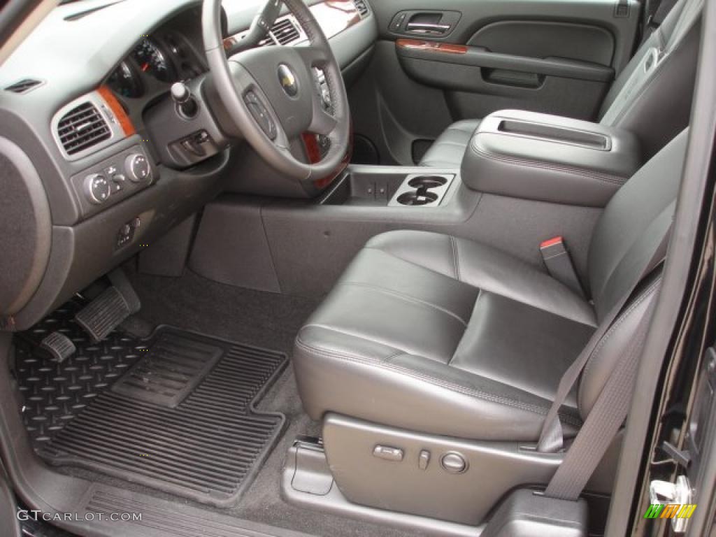 Ebony Interior 2011 Chevrolet Silverado 2500HD LTZ Extended Cab 4x4 Photo #47790195