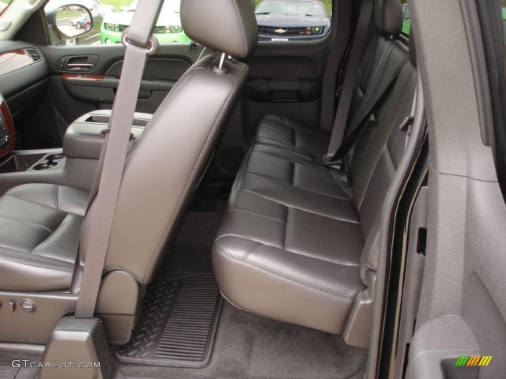 Ebony Interior 2011 Chevrolet Silverado 2500HD LTZ Extended Cab 4x4 Photo #47790207
