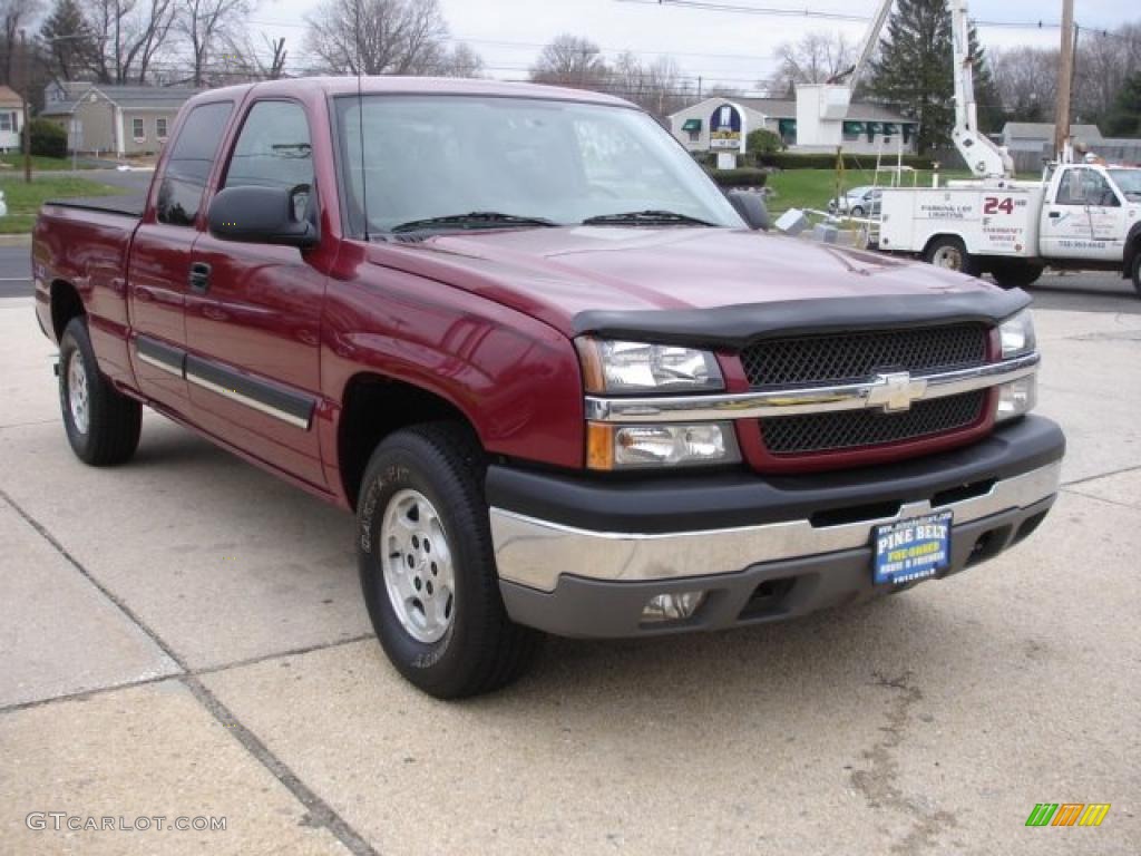 2004 Silverado 1500 Z71 Extended Cab 4x4 - Sport Red Metallic / Dark Charcoal photo #3