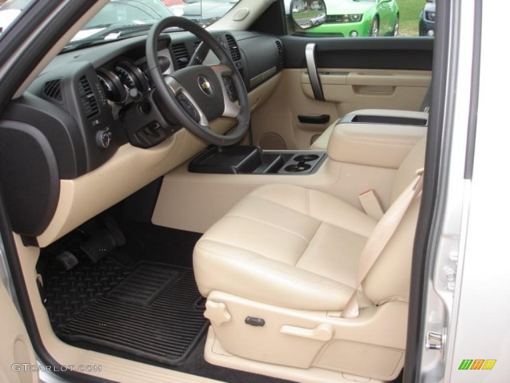 Light Cashmere/Ebony Interior 2011 Chevrolet Silverado 1500 Hybrid Crew Cab 4x4 Photo #47791510