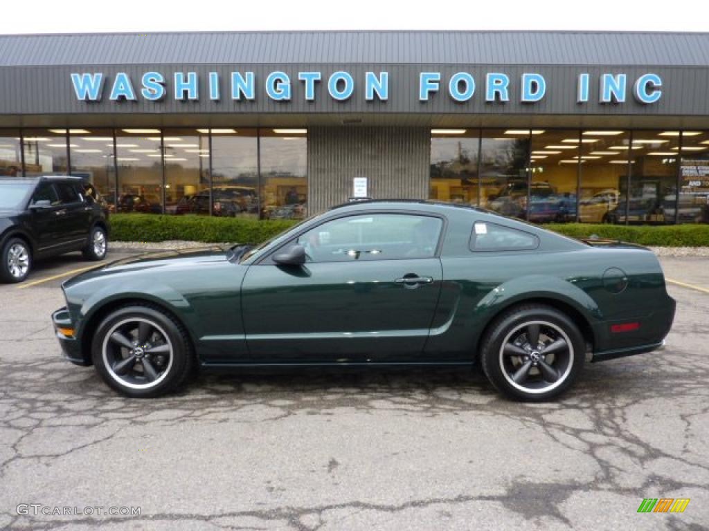 2008 Mustang Bullitt Coupe - Highland Green Metallic / Dark Charcoal photo #1