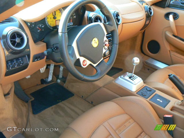 2008 F430 Coupe - Verde Zeltweg (Metallic Green) / Natural (Saddle) photo #12