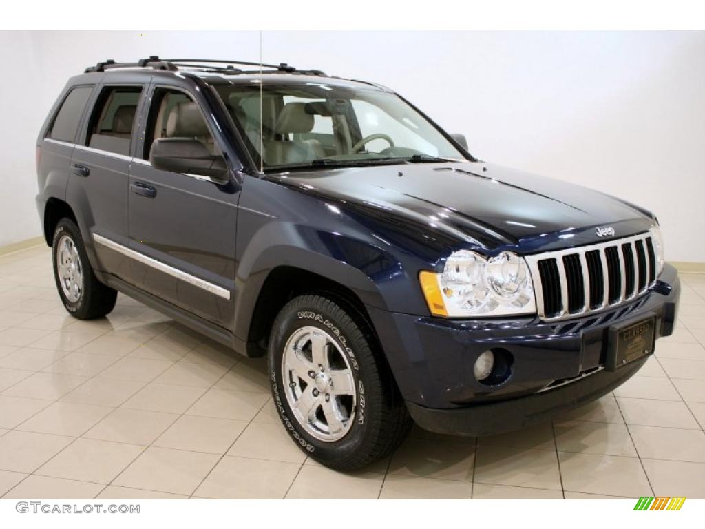 2006 Grand Cherokee Limited 4x4 - Midnight Blue Pearl / Dark Khaki/Light Graystone photo #1