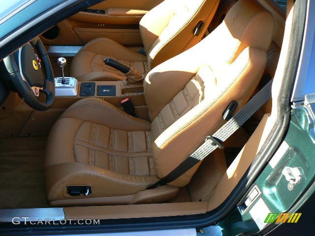2008 F430 Coupe - Verde Zeltweg (Metallic Green) / Natural (Saddle) photo #13