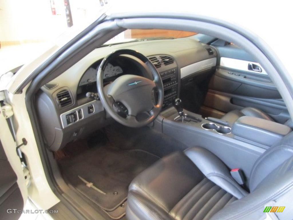 2002 Ford Thunderbird Premium Roadster Midnight Black Dashboard Photo #47793925