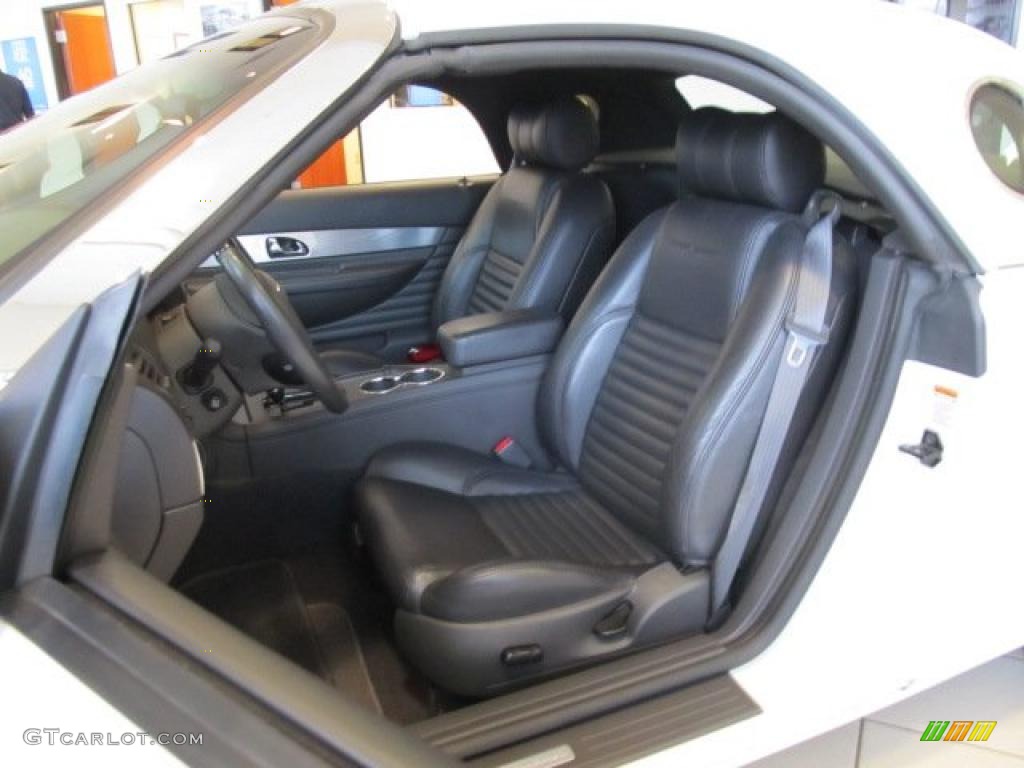Midnight Black Interior 2002 Ford Thunderbird Premium Roadster Photo #47793940