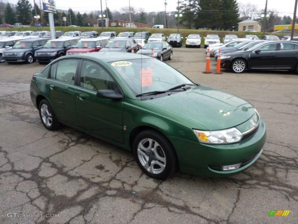 2004 ION 3 Sedan - Rain Forest Green / Tan photo #6