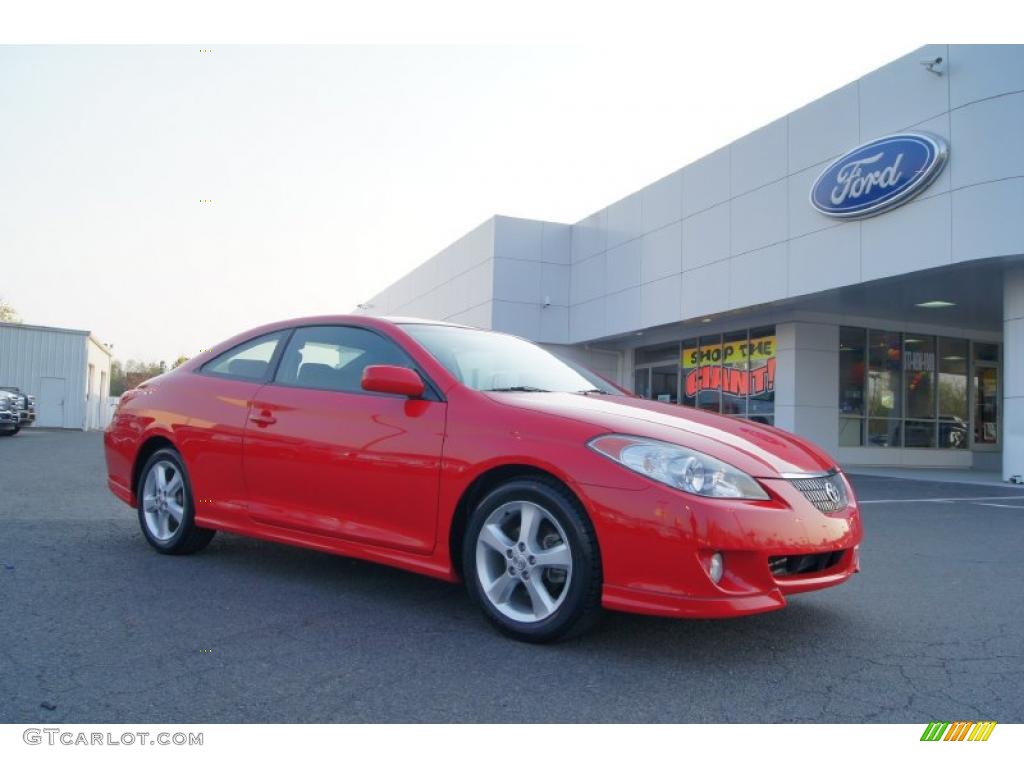 2006 Solara SE Coupe - Absolutely Red / Charcoal photo #1