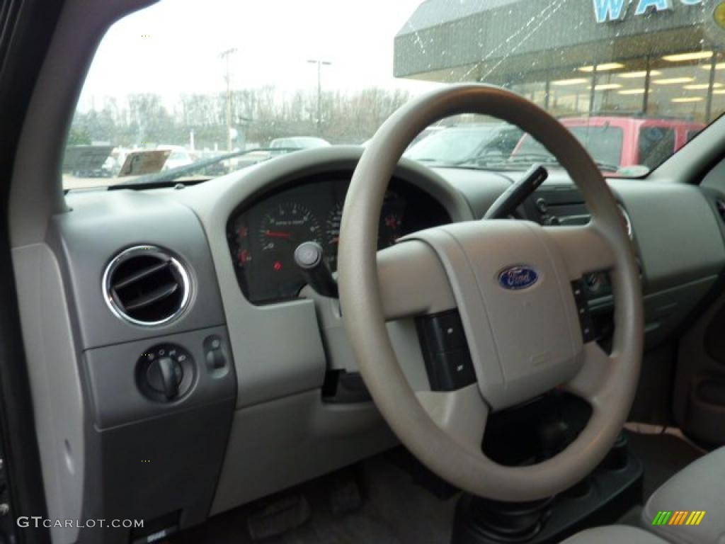 2004 F150 XLT SuperCab 4x4 - Dark Shadow Grey Metallic / Black/Medium Flint photo #11