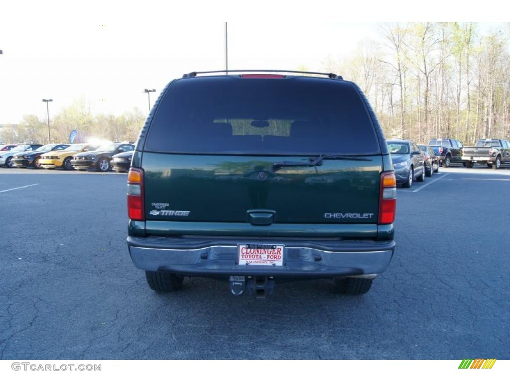 2003 Tahoe LT 4x4 - Dark Green Metallic / Tan/Neutral photo #4