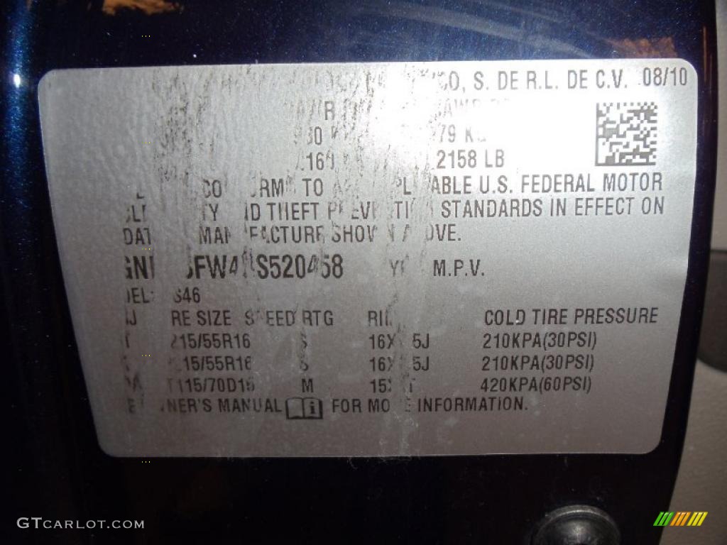 2011 HHR LT - Imperial Blue Metallic / Gray photo #19