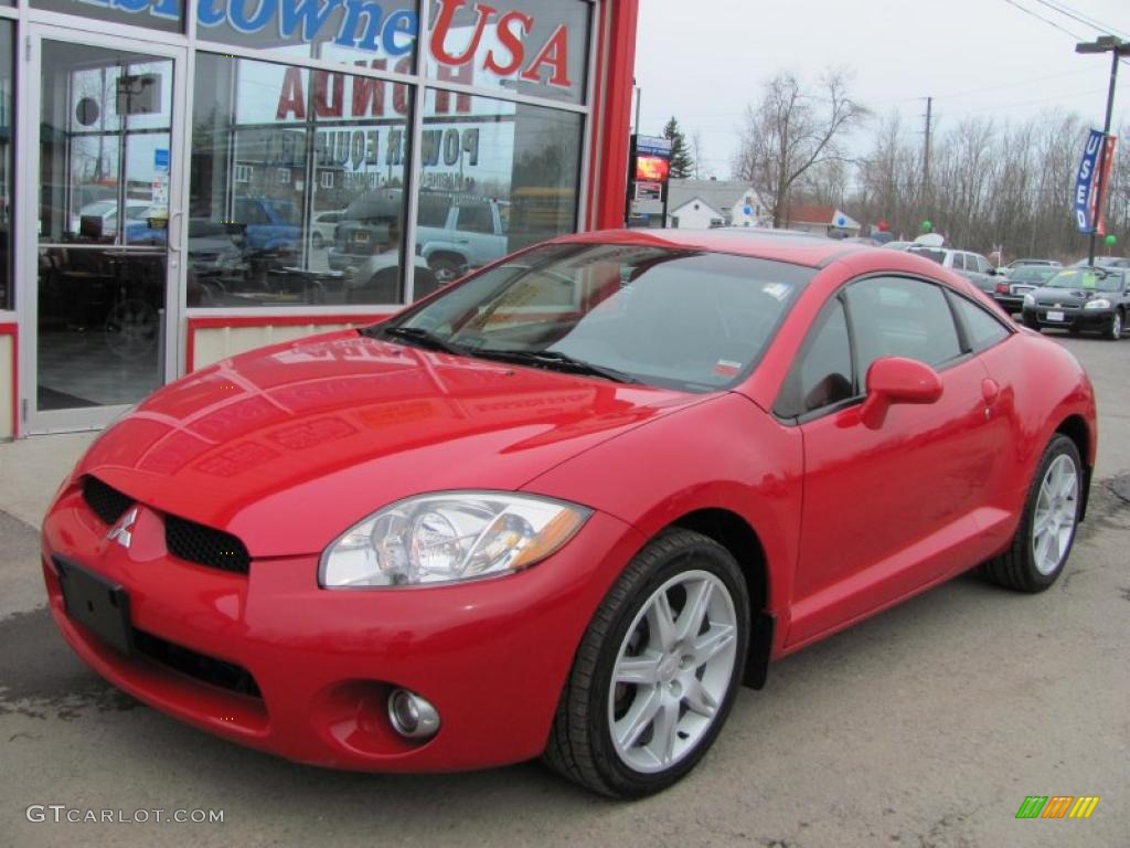 2006 Eclipse GT Coupe - Pure Red / Dark Charcoal photo #1