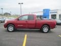 2008 Red Brawn Nissan Titan SE King Cab  photo #2